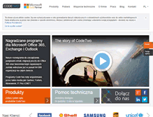 Tablet Screenshot of codetwo.pl